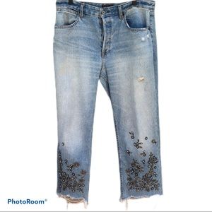 Abercrombie and Fitch High Rise Ankle Jeans 32/14